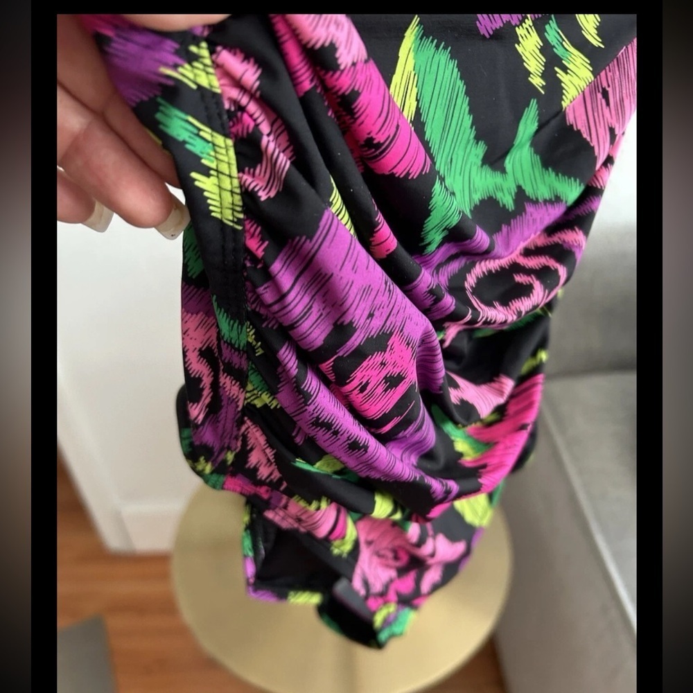 Betsey Johnson Floral Coquette One Piece Swimsuit M Beach Femenine Summer - Picture 7 of 9